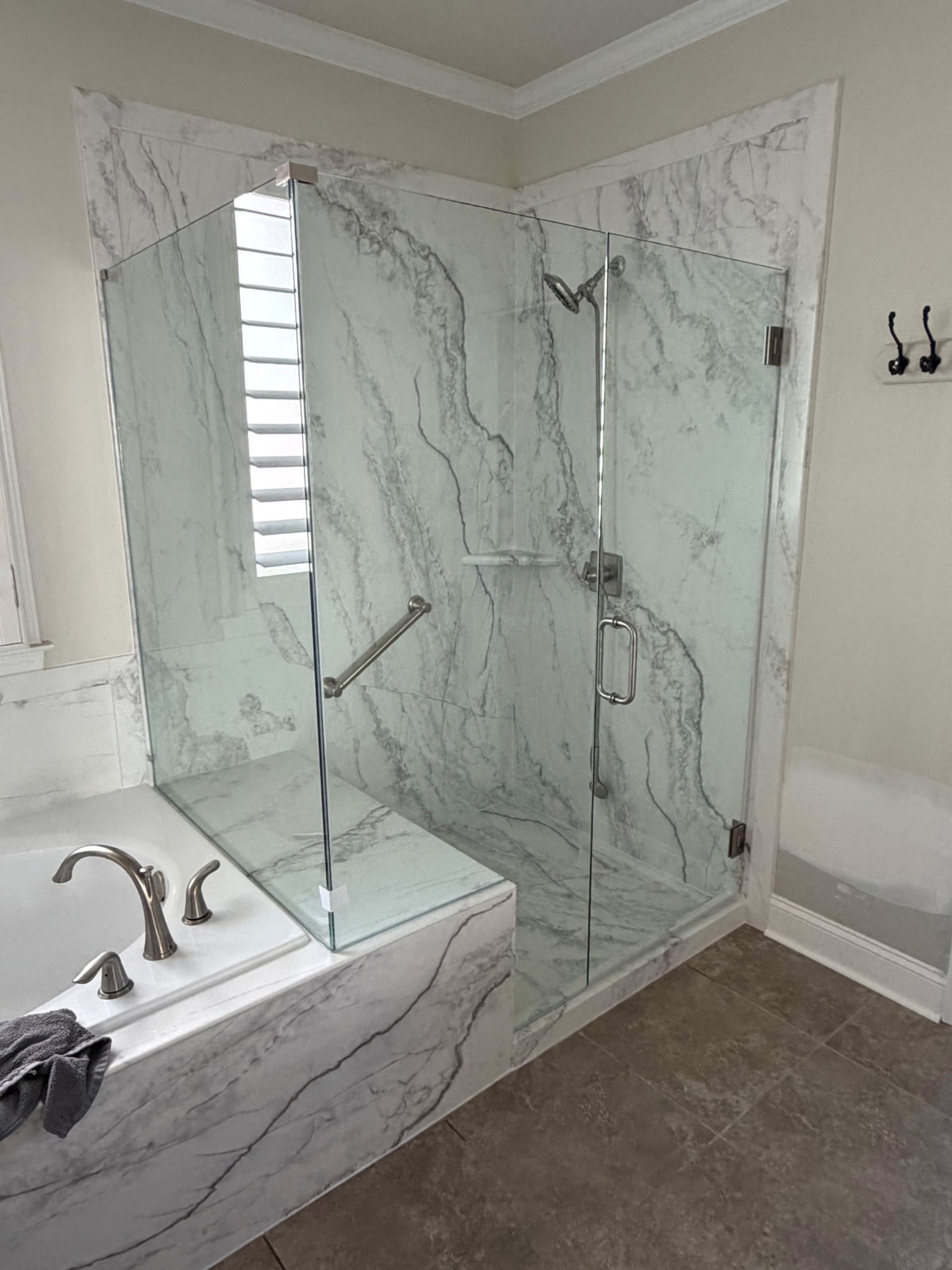 New shower or tub in Marietta, Georgia, after