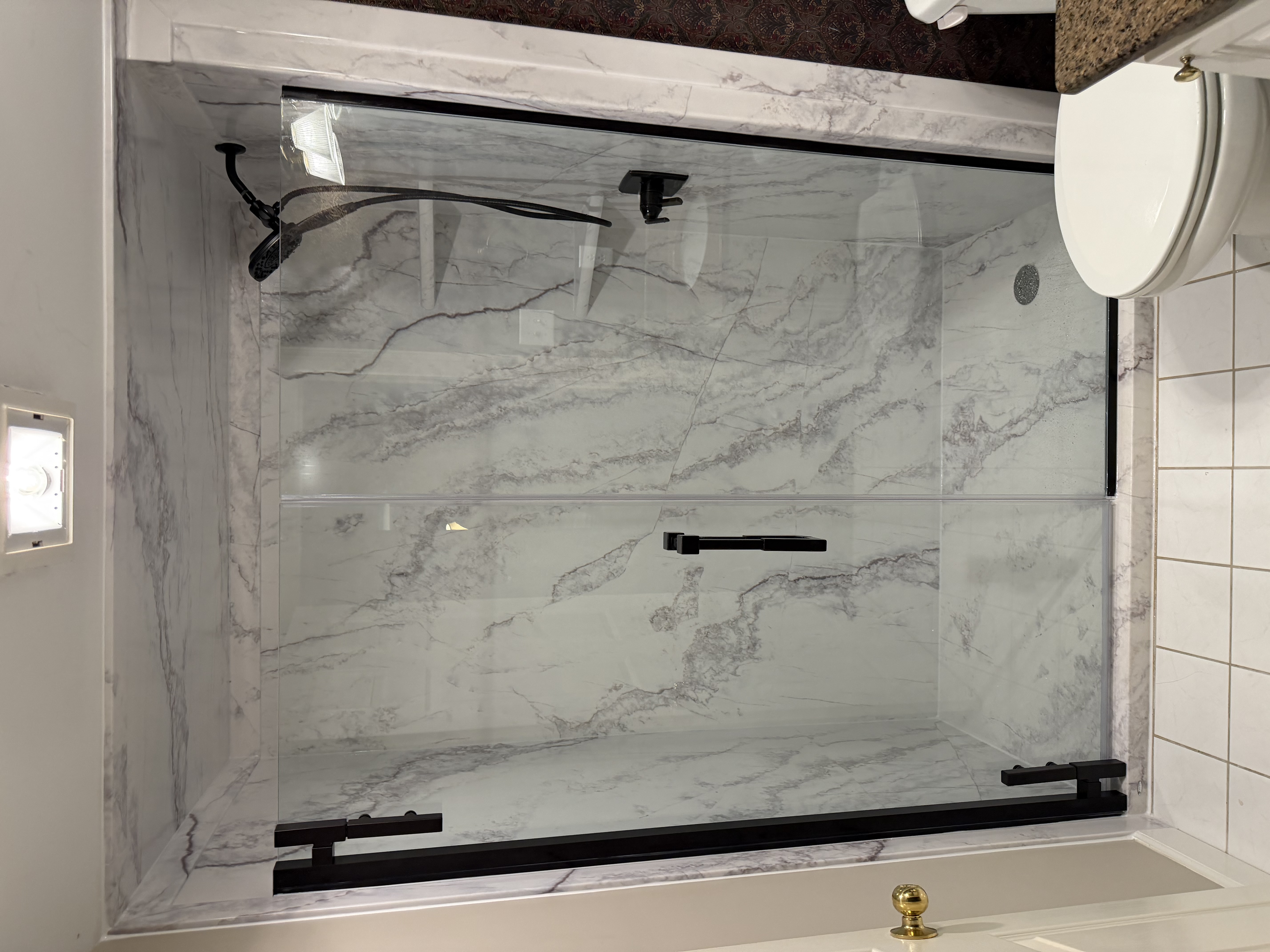New shower or tub in Jonesboro, Georgia, after