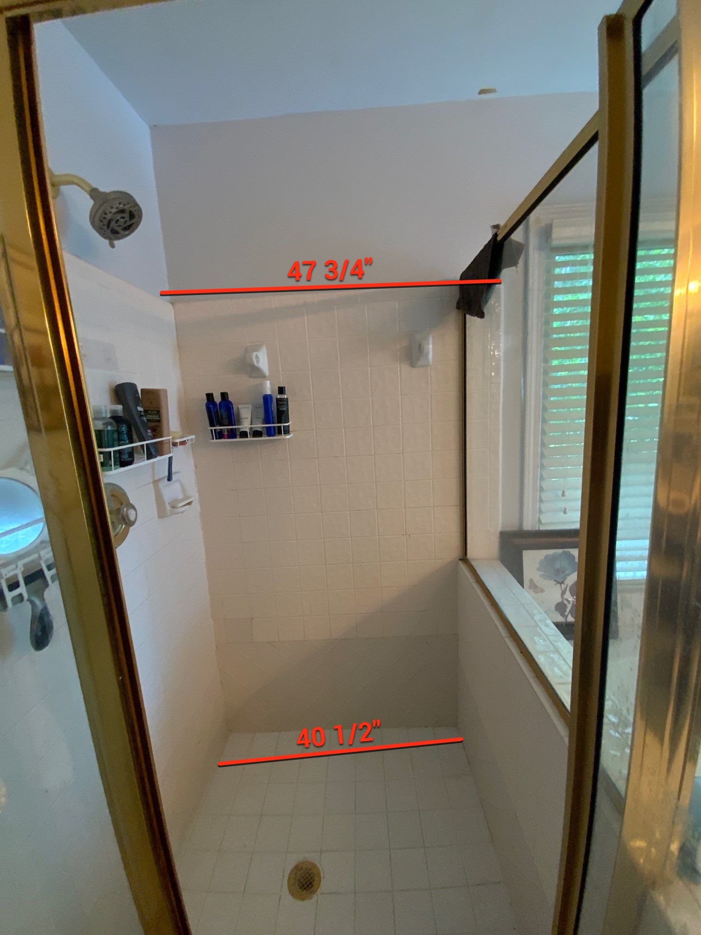 New shower or tub in Duluth, Georgia: before