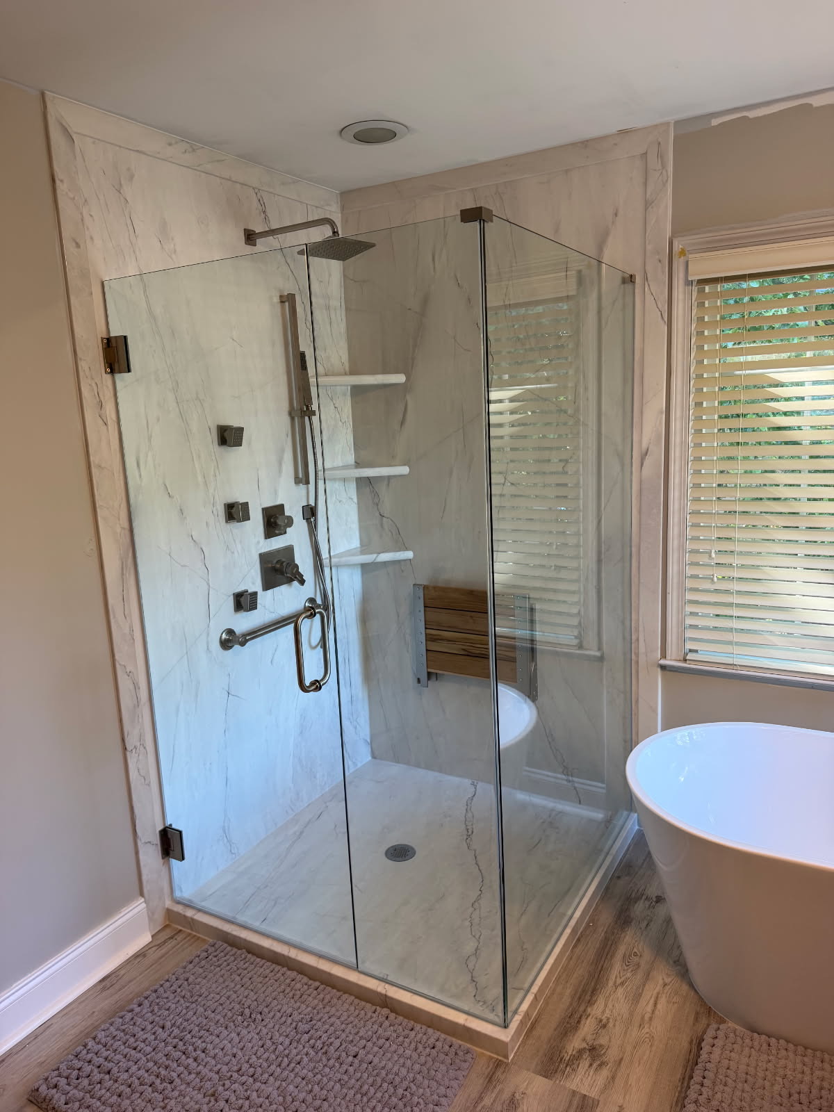 New shower or tub in Duluth, Georgia, after