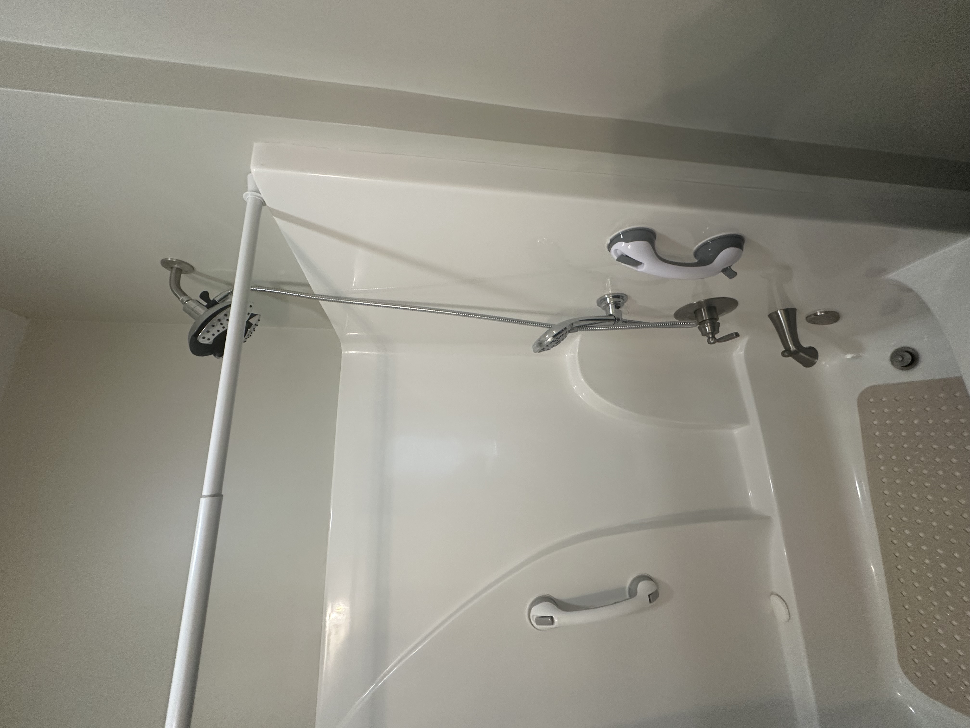 Tub-to-shower conversion in Waverly Hall, Georgia: before (2)