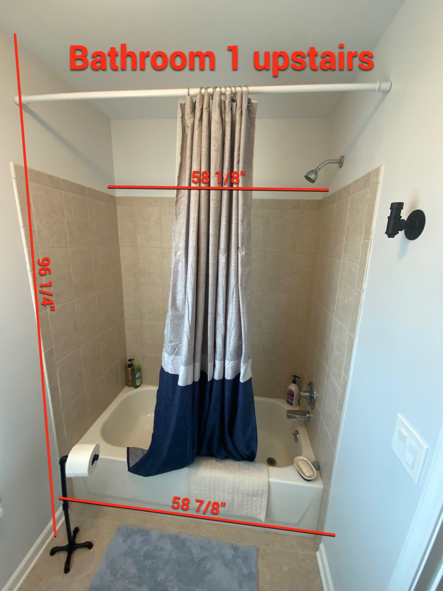 Tub-to-shower conversion in Cumming, Georgia: before (2)