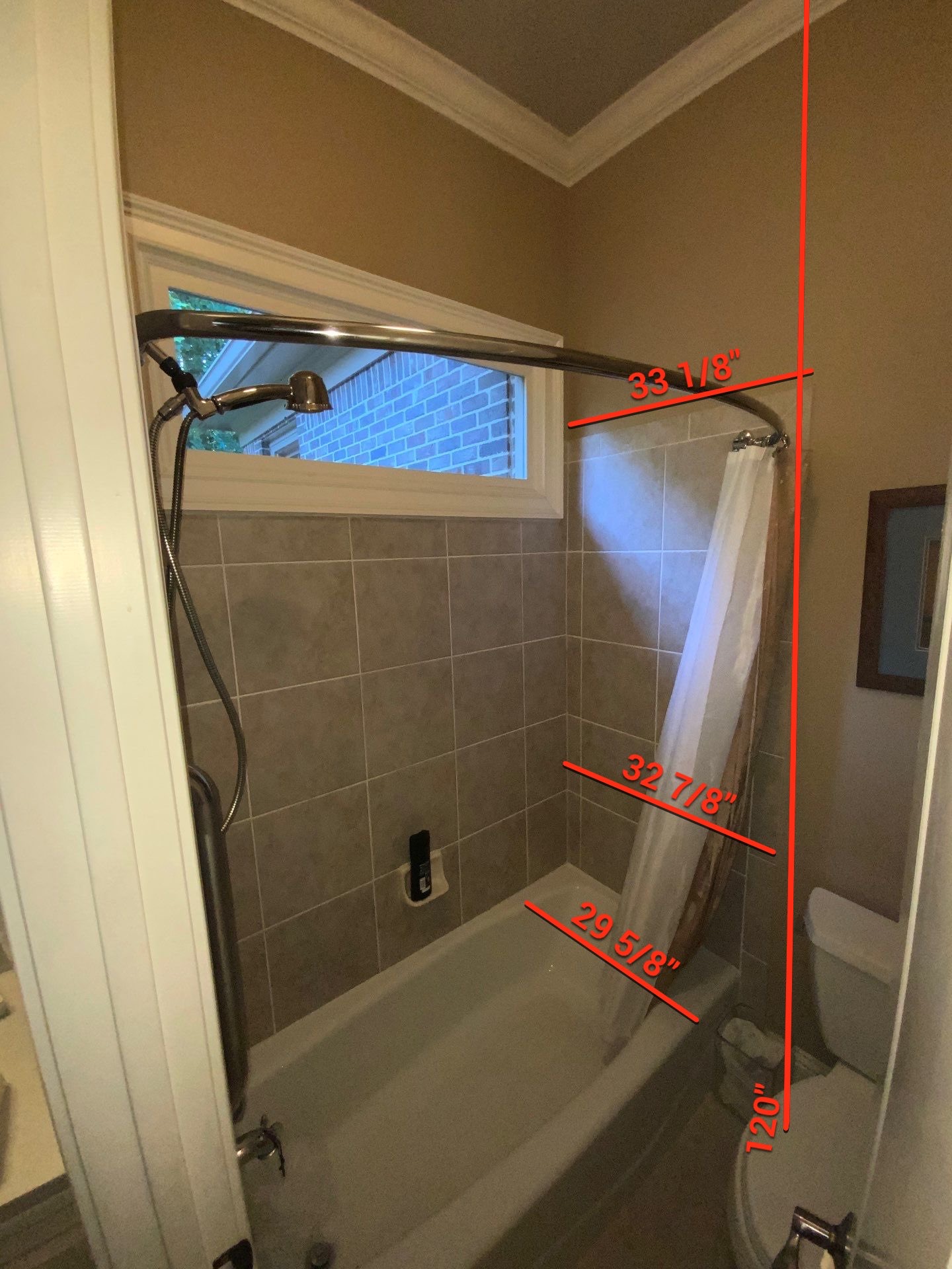 New shower or tub in Cumming, Georgia: before